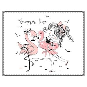 PU Leather Mouse Mat Summer Time